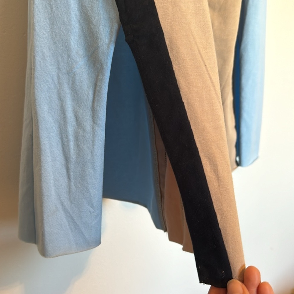 Free People hot shot kick flare pants colorblock Iced Coffee Combo XS - Picture 4 of 8